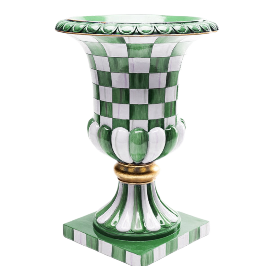 🎉Limited Time Promotion💝Only Today Buy 2 Get 2 Free ✨MacKenzie-Childs Decorative Check and Stripe Urns