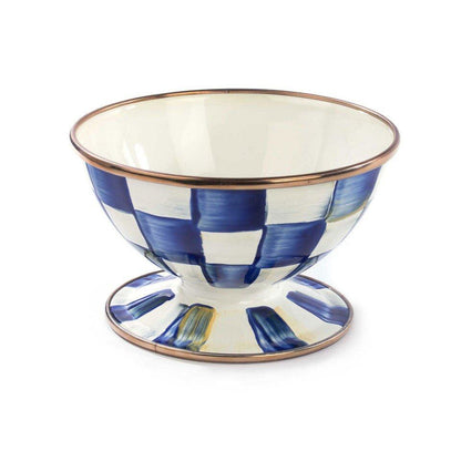 MacKenzie-Childs Royal Check Ice Cream Dish