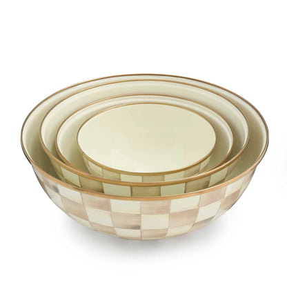 Mocha Check Medium Everyday Bowl