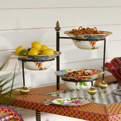 MacKenzie-Childs Serving Stand Large