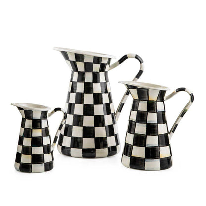 Courtly Check Enamel Practical Pitcher - Medium