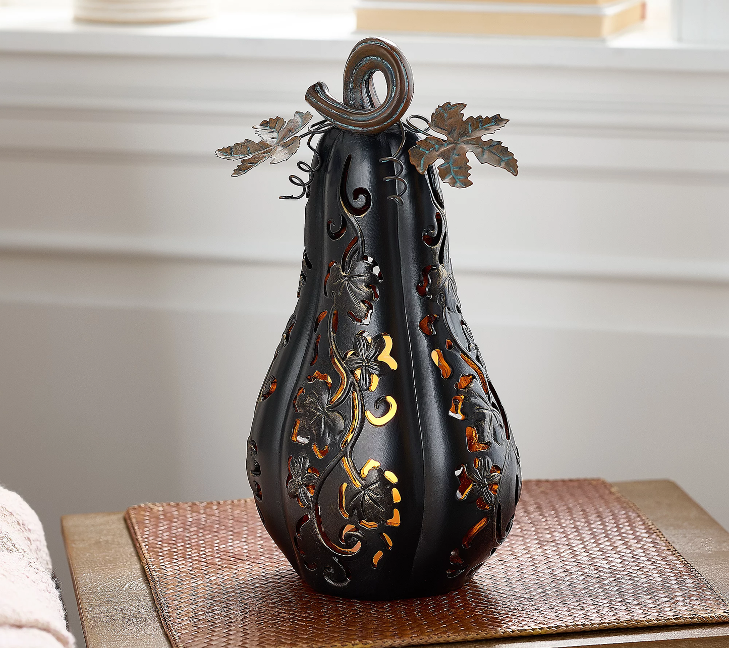 🎉Limited Time Promotion💝Buy 2 Get 2 FREE✨Set of 2 Indoor/Outdoor Illuminated Pumpkins and Oversized Lit Gourd by Valerie