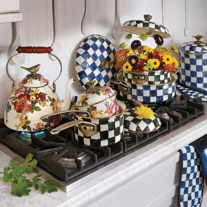 Flower Market 3 Qt. Tea Kettle with Bird