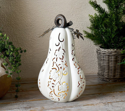 🎉Limited Time Promotion💝Buy 2 Get 2 FREE✨Set of 2 Indoor/Outdoor Illuminated Pumpkins and Oversized Lit Gourd by Valerie